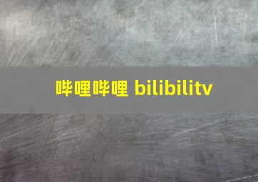 哔哩哔哩 bilibilitv